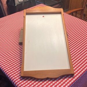 Wood Frame Wall calendar holder, Natural Wood